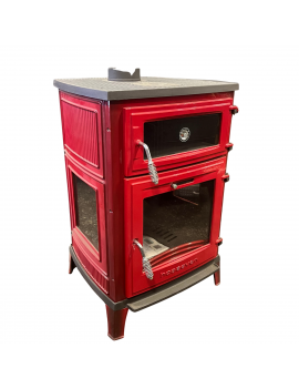 Hoşseven 8000 Döküm Şömine Kırmızı