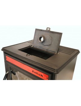 S106-3D Üç Tarafı Camlı Döküm Şömine Soba