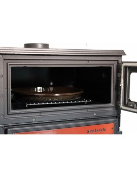 S-107 - 3D Üç Tarafı Camlı Fırınlı Döküm Şömine Soba 